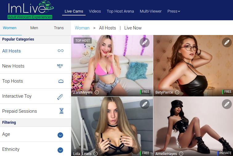 ImLive page générale