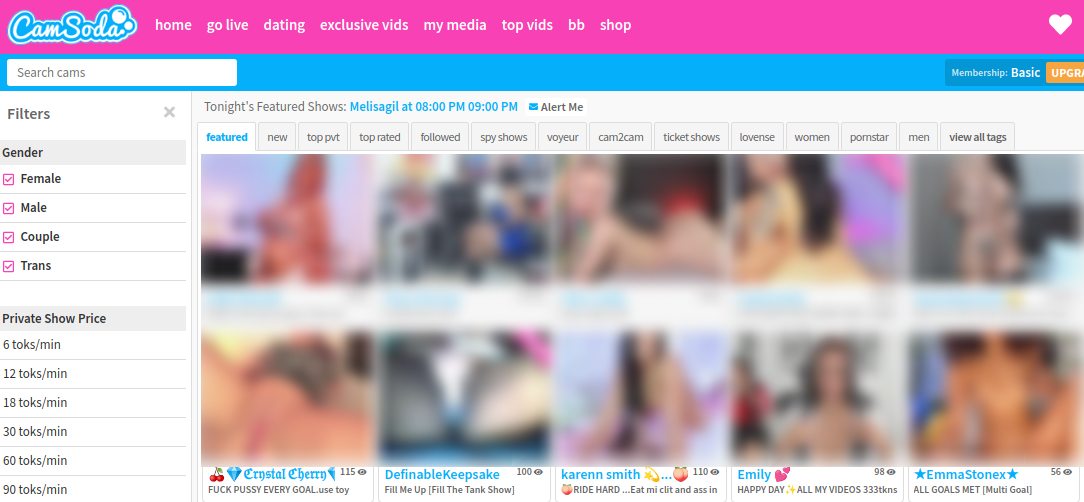 CamSoda Avec Cam Girls