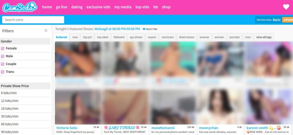 CamSoda Site de came