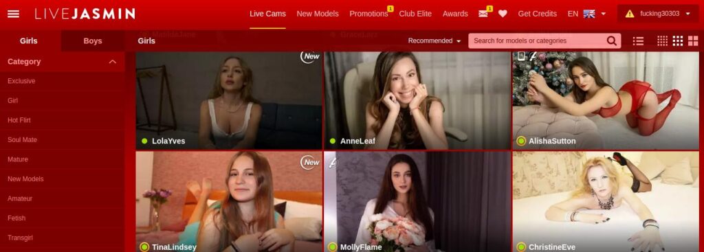LiveJasmin Site de caméra